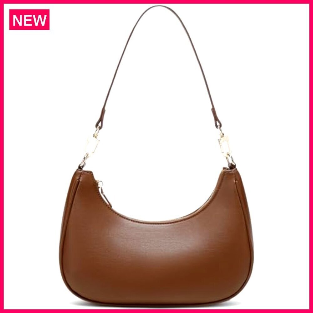 Lightweight Hobo Shoulder Bag with Zipper Pocket for Daily Use - Picture 2 of 8